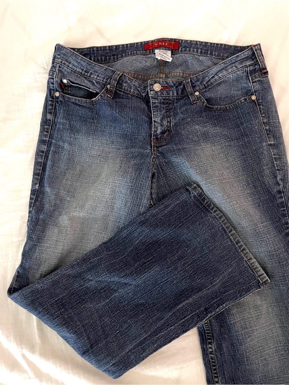 Women’s Y2K Vintage Blue Low Rise Denim Jeans - Classic Straight Leg
